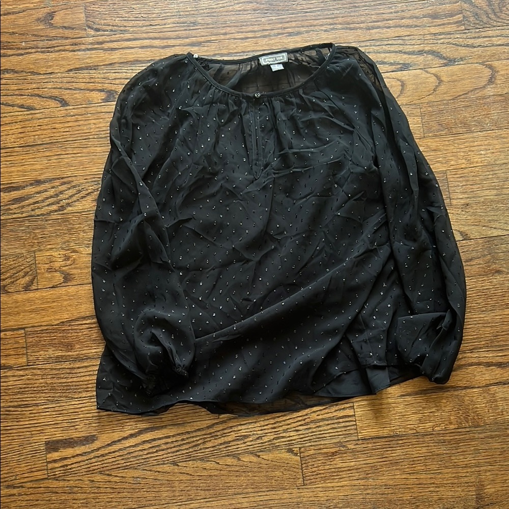 Black Sheer Women's Top